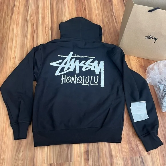 Stussy | Jackets & Coats | Stussy Honolulu Chapter Hoodie Black  